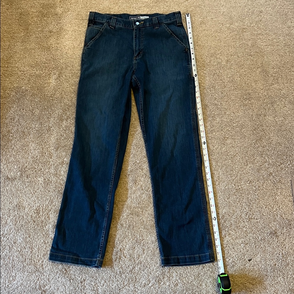 Carhartt Relaxed Fit Straight Rugged Flex Denim Dungaree.